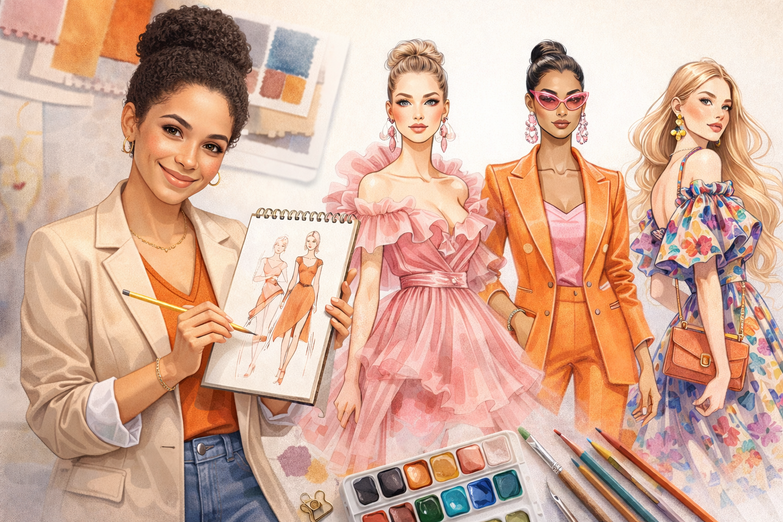 O que é ilustração de moda e por que ela pode transformar sua marca