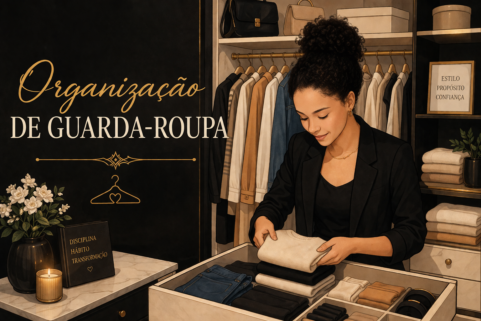 Como organizar seu guarda-roupa e montar looks com o que você já tem